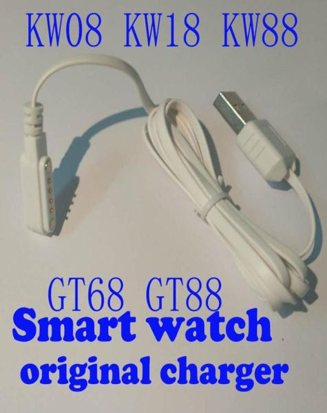 Original Kingwear Smart Watch Magnet Ladegerät Kabel USB -Ladegerät für GT88 GT68 KW08 KW18 KW88 SmartWatch4175608