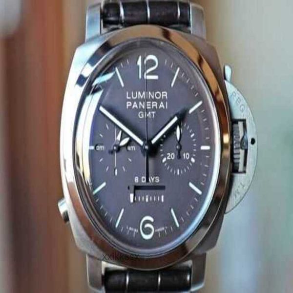 Luxury Watches Mens Pantiverso Pantiversa Designer Reserva de Power Power Black Titânio Black 44mm Relógios mecânicos automáticos 1lDU