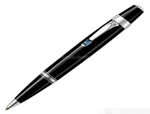 Venda Black Silver Mini Ballpond Pen Business Office Paision Promoção Escreva canetas de recarga para presente de aniversário2613216