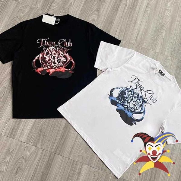 Erkekler T-Shirts Thug Club Tee Erkek Kadın T-Shirt Üstleri Kısa Kol J240402