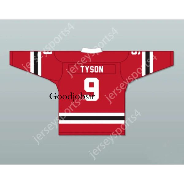 GDSIR Custom Tyson 9 Letterkenny Irish Red Alternate Hockey Jersey Nuovo Top ED S-M-L-XL-XXL-3XL-4XL-5XL-6XL