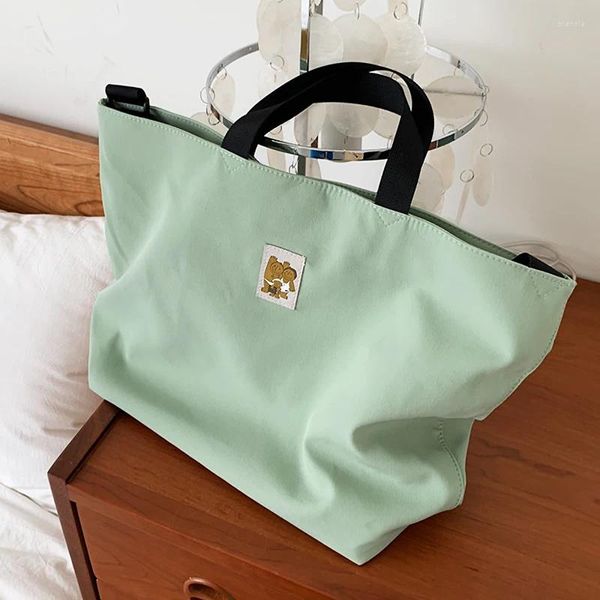 Bag Ladies Nylon Shole Female Simple ricamo a colori solidi Crossbody Gruccio di borse da borsetta Girl Tote Casual