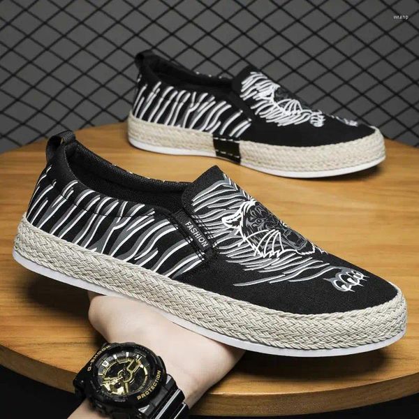Casual Schuhe Low Top Canvas Schuh für Männer modische Studentenbrettlaafer Flat Sapatos Maskulinos Tenis Para Hombre
