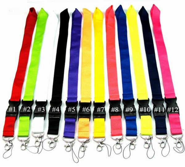 Sport marka giyim kordon çıkarılabilir anahtarlık kimlik kartı rozeti tutucu kordon cep telefonu kayışları birçok renk 5376067