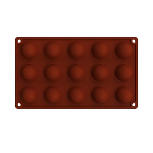 2024 molde de silicone hemisférico 5/6/15/24 Hole alimento para cozimento de panificação prática de chocolate geléia de molde de molde de molde Acessórios