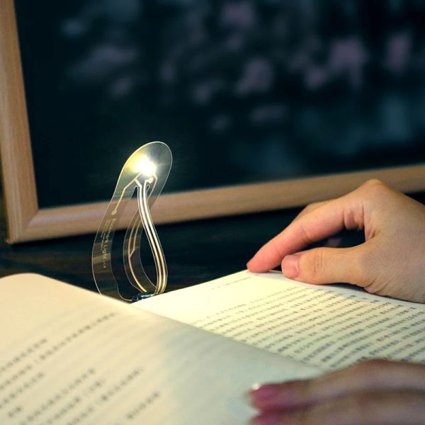 Mini Ultra Thin Thin Thin Lod Bookmark Led Book Lights для чтения лампочки новинка фонарика Flashlight Frong Night Lamp