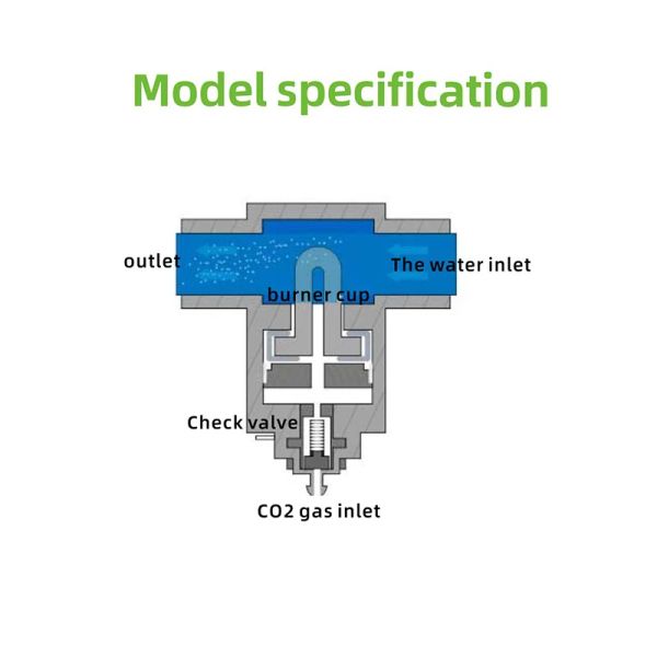 Sucul bitkiler için ZRDR Yeni Akvaryum CO2 harici atomizizer, balonluk karşı atomizer, balık tankının dışında süper difüzör ile