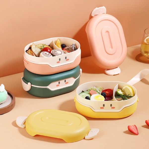 Nuova scatola da pranzo BPA sana Bento scatole gratuite di bentowande a microonde per alimenti per alimenti per alimenti per la zuppa per bambini- per bambini, per stoviglie a microonde