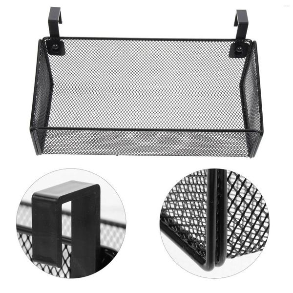 Stume da stoccaggio Metal Mesh Basket ripiani da scrivania per scrivania appendiabiti letti da letto appeso