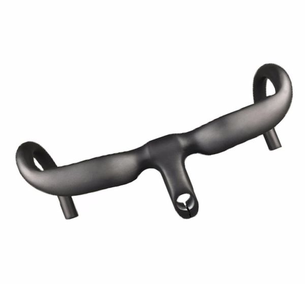 Manubrio per bici da strada integrato FULL in fibra di carbonio 400420440mm x 8090100110120mm Stem Uplift Style Parti di biciclette da corsa Cyclin2018196