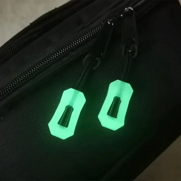 6/1pcs zíper luminoso zíperes de zípers alça corda pvc zips corda slider kit kit bag de barra de casaco DIY Acessórios de costura