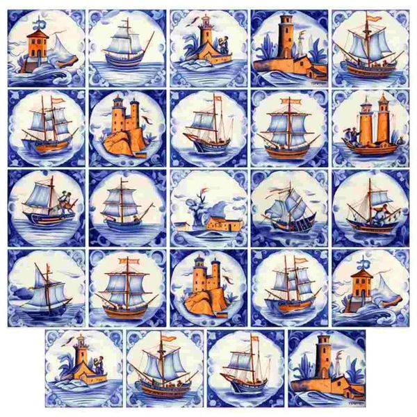 Papéis de parede 24 PCs adesivos de azulejos decalques decalques decorativos de piso de banheiro pegajoso Cerâmica de PVC