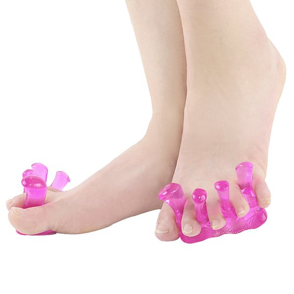 SEBS Thumb Valgus Care Orthose Rose Red Feminino Toe Splitter Toe Splitter Foot Care Hallux Valgus