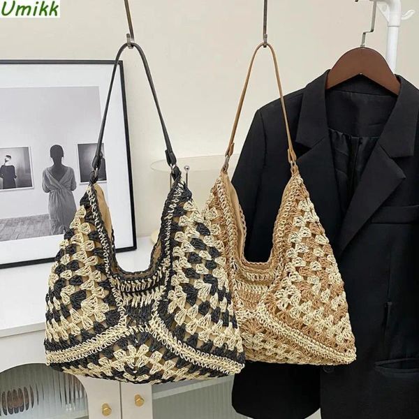 Bolsas de ombro saco de armazenamento de malha feminino