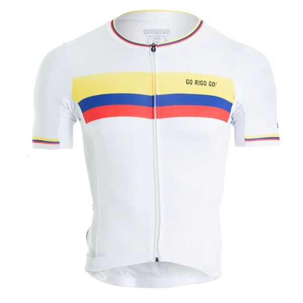 Go Rigo Go Colombia Men Men Cycling Pro Team Bike Ridts Одежда летние циклы MTB Tops Ciclismo Ropa Maillot 240403