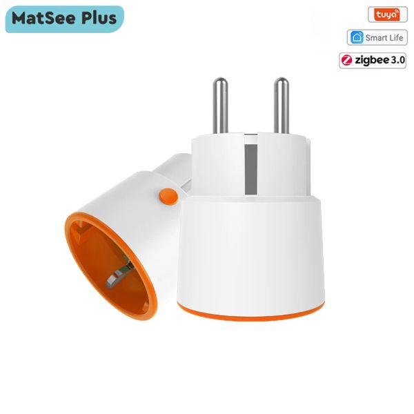 Steuerung Tuya Smart Zigbee Power Plug EU 16A Sockel KWH Elektrizität Energie Monitor Singal Extender Repeater Unterstützung Alexa Google Home Support