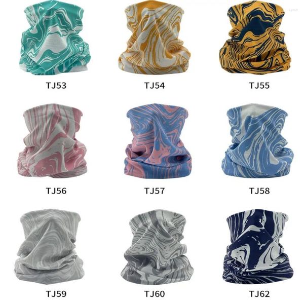 Шарф шарф цифровой печать высокая эластичность поглощение поглощения волшебная повязка на головном повязке.