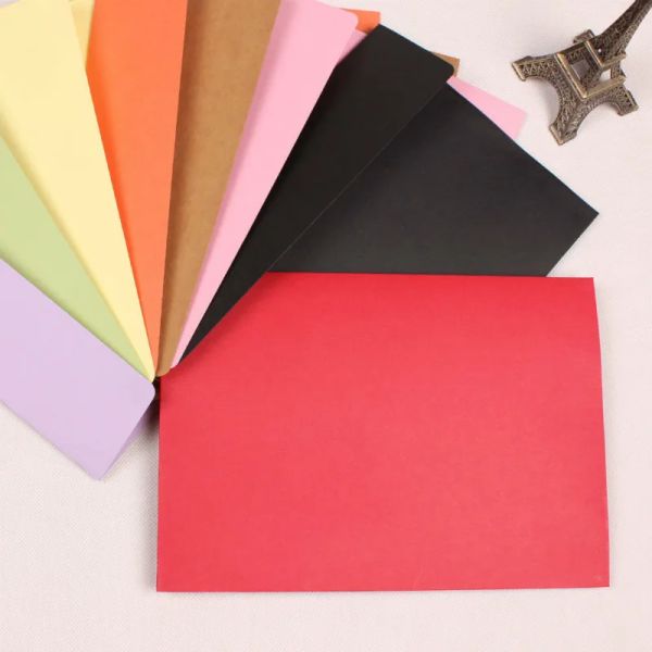 Envelopes 230*162mm 7 Número Color estilo ocidental Vintage Red Envelope A5 Blank Bill Invite Business Card de presente