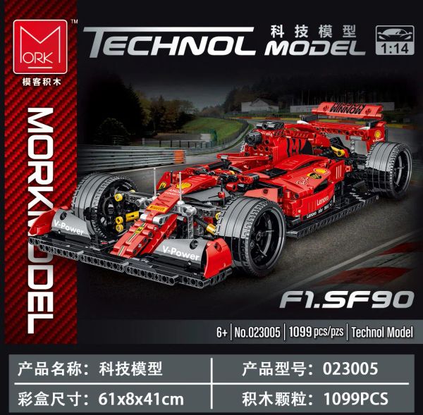 Автомобили 023005 Red F1 Blacts Blocks Sports Racing Cars Super Model Kits Bricks Toys for Kids Boy