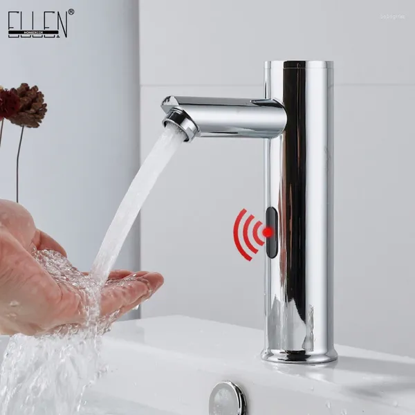 Waschbecken Wasserhähne hoher automatischer Touch freier Sensor Einer kaltes Wasser sparen Induktive Elektro -Hahnmischer Batterie ELBS10