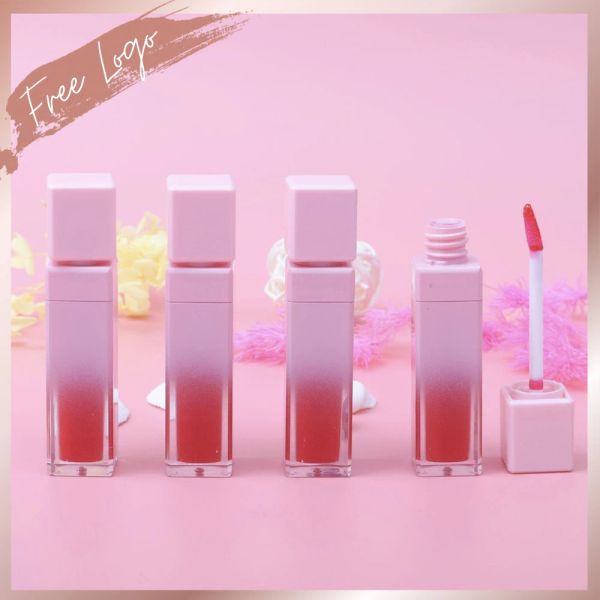 Shadow Custom Lip Gloss Wholesale Private Label Natural LlipGloss Free Drucken vorgefüllter matt flüssiger Lippenstift Business Cosmetics