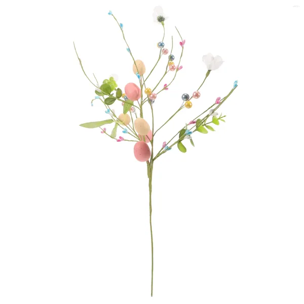 Dekoratif Çiçekler Yapay Bitki Kök Paskalya Partisi Dekorasyonu Yenilik Yumurta Ağacı Şube Süsleme lehine