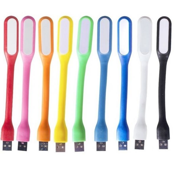 USB -светодиодная лампа Powerbank PC Notebook Perfect Color Mini для гибкой ночной книги фонарик/концентратор/автомобиль chargerhot sale10colors