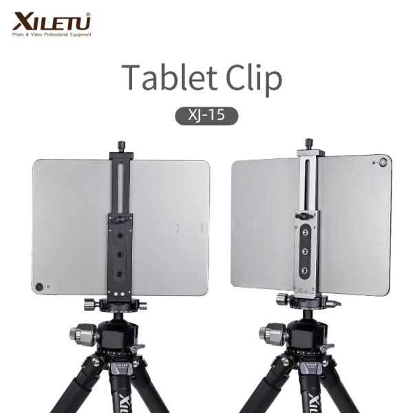 SHAVERS XJ15 Evrensel Alüminyum Alaşım Tablet Telefon Stand Tutucu Klip Tripod Cep Telefonları için Ayarlanabilir Braket IPRO Tabletler 12.9in