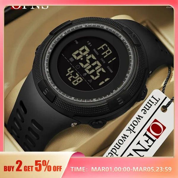 Armbanduhren von Ns Marke Mode Outdoor Sport Watch Men Multifunktions Uhren Wecker Chrono 5Bar wasserdichte digitale Relojbre