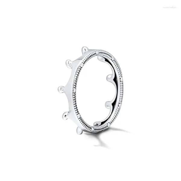 Clusterringe polierte Kronen authentisch 925 Sterling-Silver-Jüdchen