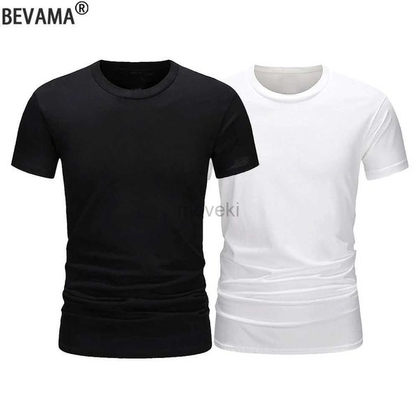 Camisetas masculinas Camiseta de algodão cor sólida camiseta solta masculina verão camiseta feminina feminina casual sportswear unissex gym fitness tees 2443