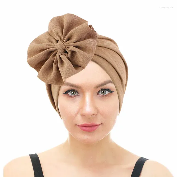 Ethnische Kleidung Frauen Muslim Blume Hijab Turban Perlen Perlen Motorhaube Chemo Cap Afrikanisches Kopftuch Haarausfall Skullies Kopfbedeckung Wrap Turbante