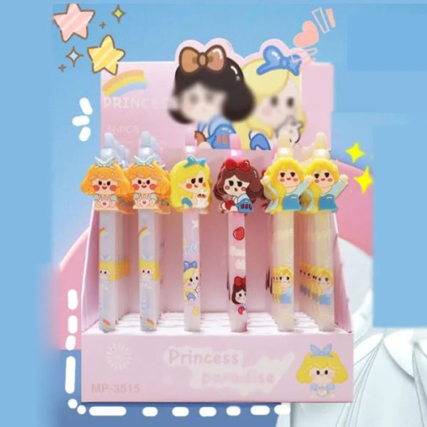 Pencille 36 PC/lotto Kawaii Princess Mechanical Pencil Cute 0,5/0,7 mm Penne automatiche Stationery Gift School Office Scrittura di forniture