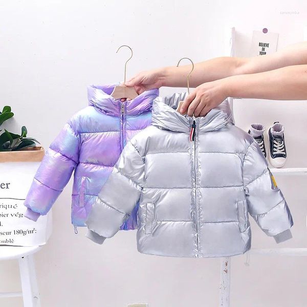 Down Coat Herumn Winter Winter Kinder Jungen Mädchen farbenfrohe Duck Cotton gepolsterte Jacke Außenbekleidung Puffer Parkas Kleidung Alter 3 5 7 9 10