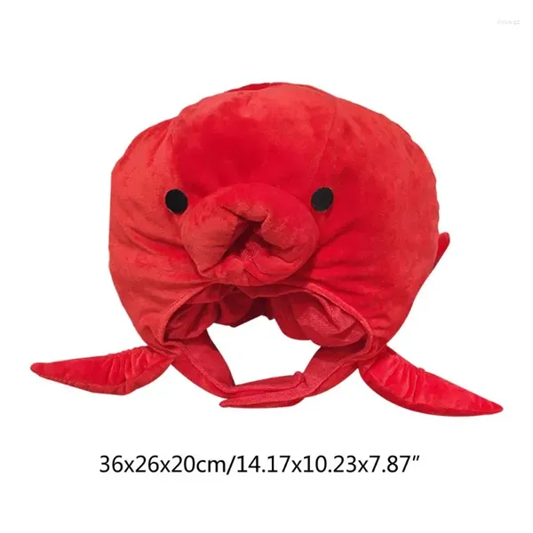 Berretti per Cappello per animali da mare di Octopus creativo morbido peluche per copricapi copritini per bambini per bambini Festival Costume da festa per festival Po Po