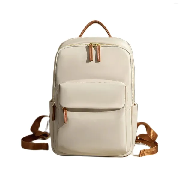 Duffel Bags Koreanische Version Leisure Pendeln Computer -Rucksack für Frauen vielseitig Frühling/Sommer 2024 Einfacher Oxford -Stoff -Reise -Rucksack