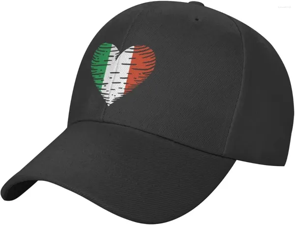 Bola bonés bandeira italiana italia amor italia chapéu preto boné de beisebol para homens mulheres novetly pai caminhoneiro chapéus ajustáveis
