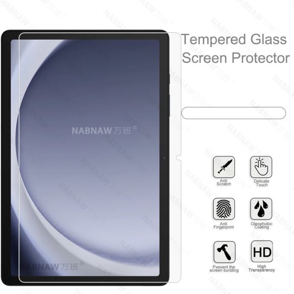 2 pezzi HD Protatore a prova di grasso Protettore Temperato per Samsung Galaxy Tab A9+ A9 Plus SM-X210 X215 X216 Film da 11 pollici da 11 pollici