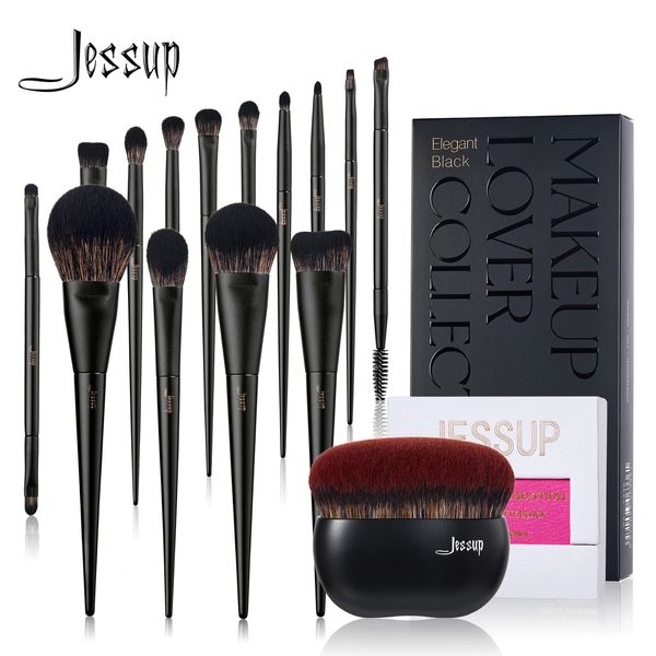 Jessup makeup Щит щетки Set1014pcs макияж Crastue Contour Foundation Powder Teary Tears Teals Lighter Concealer Liner T336 240403