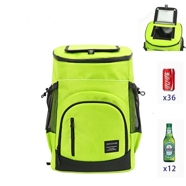 33l saco de geladeira macio grande 36 latas isolado refrigerador mochila térmica isotérmica viagem praia saco de cerveja mochila icebag 240320