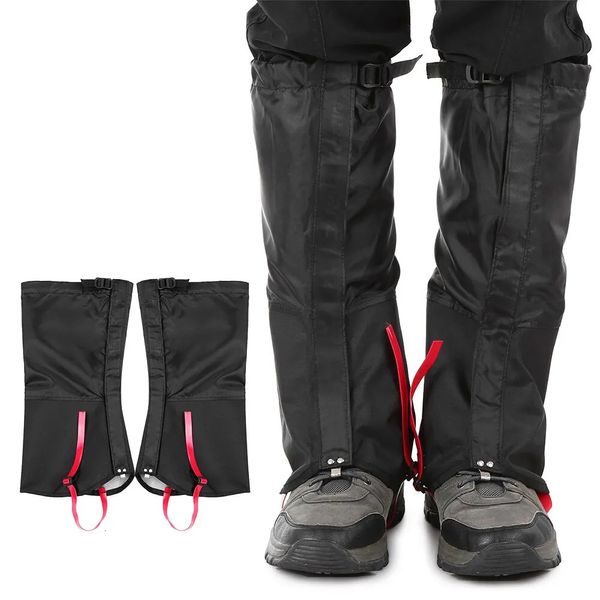 Unisex su geçirmez bisiklet bacak bacak kapağı kamp yürüyüşü kayak kayak seyahat ayakkabı avlanma tırmanma yürüyüşçü rüzgar geçirmez 240320