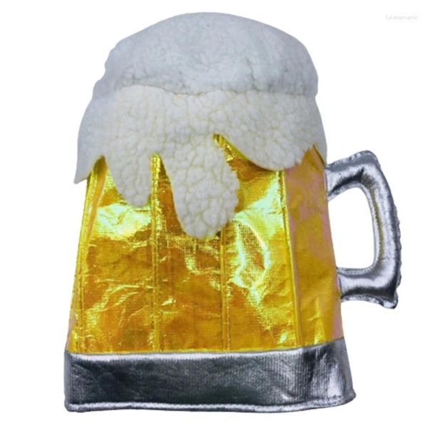 Berrette di novelties per feste di festa oktoberfest cappello tazza di cucina gialla peluche