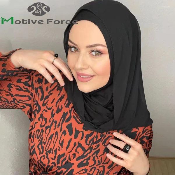 Abbigliamento etnico Muslim Chiffon Hijab Abaya Ramadan Hijabs per donna Abayas Dress Jersey Turban Head SCARF INSTALGE Undercap Modal