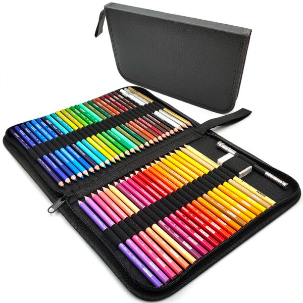 Matite per matite di qualità premium 48 colori da colorate set con matite colorate per sacchetti per materiale d'arte da colorare per adulti