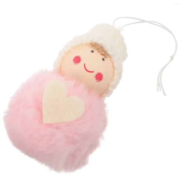 Figurine decorative lioobo bambola peluche pendente mini simpatico cuore pupazzo di pupazzo di pupazzo di pupazzo di fumurine di figurina ornamenta