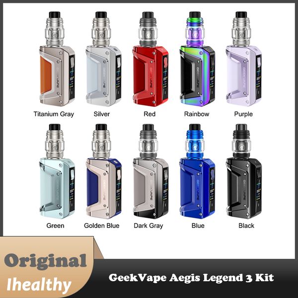 Geekvape Aegis Efsanesi III 3 Kit 200W Çift 18650 5.5ml tank üstü hava akışı sızıntılı tasarım