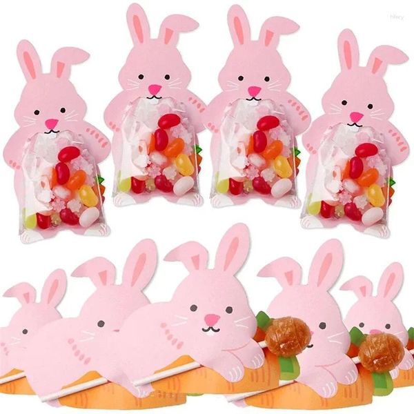 Geschenkverpackung 5pcs Box Ostern Party Lieferungen süße Cookie Verpackung Taschen Kinder Geburtstag Gefälligkeiten Dekoration