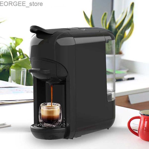 Kahve Yapıcıları Yeni İtalyan Kapsül Kahve Makinesi Taşınabilir Ofis Küçük Ev Kahve Pot Ekipmanı Ev Aletleri Mutfak Araçları Y240403