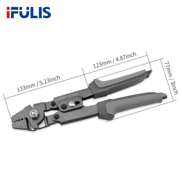 Drahtseile Crimp Fishing Schwankung Werkzeugkabel Ferrule Crimps bis zu 2,0 mm Aluminiumrohr Doppelstrecke Ferrule Loop Hülse