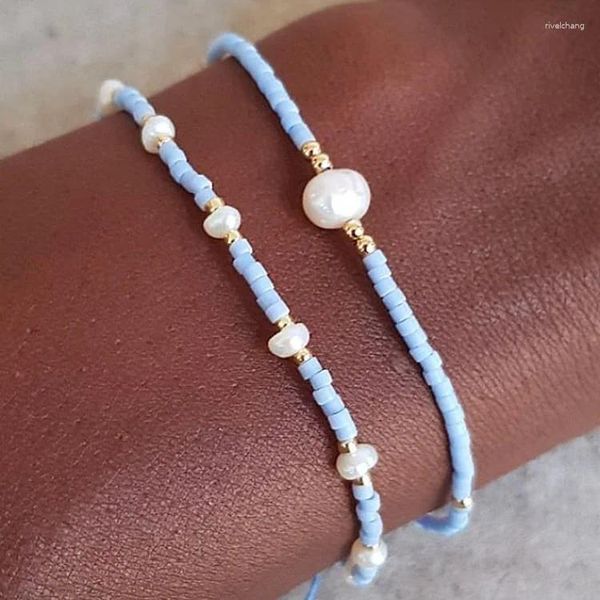 Link Armbänder Go2Boho Perle Perlen für Frauen Boho Böhmen Schmuck Glasperlen handgefertigtes verstellbares winziges Armband 2024 in